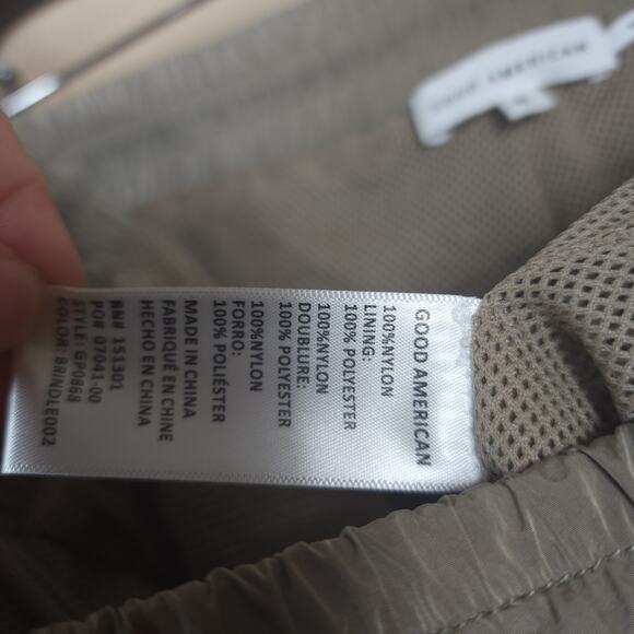 Good American Essential Nylon Track Pants in Brindle Size 3X - Picture 10 of 11